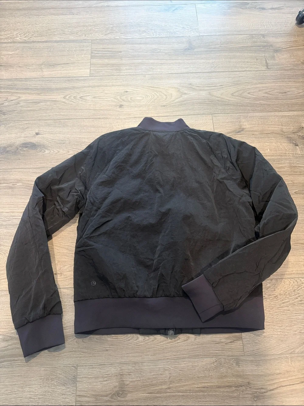 Lululemon Womens Black Bomber Jacket - Lightweight Zip Front